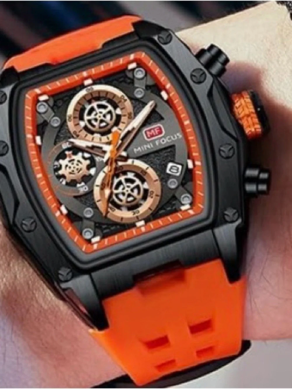 Orange Sport Chronograph Watch